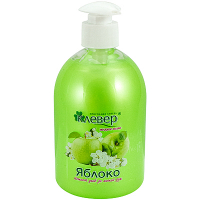 Мыло жидкое 500мл перламутровое ЯБЛОКО КЛЕВЕР с дозатором АКВАЛОН Купить мыло жидкое 500мл перламутровое яблоко клевер с дозатором аквалон в Москве