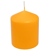 Купить свеча столбик н100хd80 мм желтая papstar 1/6 в Москве