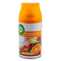 Купить освежитель воздуха автоматический 250 мл аэрозоль сочный апельсин и грейпфрукт сменный баллон "air wick" в Москве