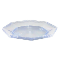 Купить тарелка мелкая d230 мм brilliant многогранная прозрачная пластиковая "koosha" 1/6, 6 шт./упак в Москве