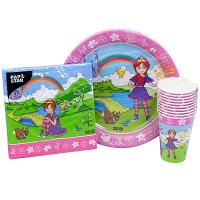 Купить набор посуды праздничный 3 предмета принцесса на 10 персон "papstar" в Москве