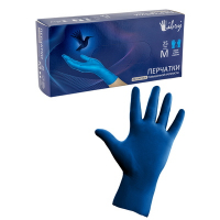 Купить перчатки одноразовые латексные s 50 шт/уп неопудренные high risk синие 1/10, 1 шт. в Москве