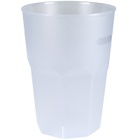 Купить стакан пластиковый 300мл d85мм иней прозрачный pp "пп" 1/20/100, 20 шт./упак в Москве