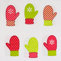 Купить салфетка бумажная 3-сл 33х33 см 20 шт рукавички с рисунком "papstar" в Москве