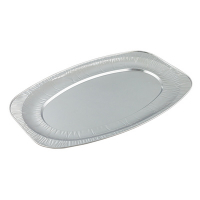 Поднос сервировочный 549х365 мм 10 шт овальный АЛЮМИНИЕВЫЙ "ALMIN" Купить поднос сервировочный 549х365 мм 10 шт овальный алюминиевый "almin" в Москве