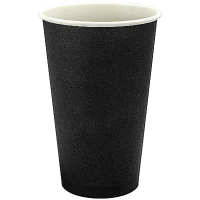 Купить стакан бумажный 400 мл d90 мм 1-сл 50 шт для горячих напитков черный "papperskopp", 50 шт./упак в Москве