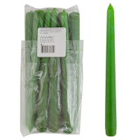 Свеча коническая h250d19 мм 10 шт/уп 9часов горения ТЕМНО-ЗЕЛЕНАЯ БЕЗ ЗАПАХА "Horizon Candles" Купить свеча коническая h250d19 мм 10 шт/уп 9часов горения темно-зеленая без запаха "horizon candles" в Москве