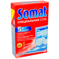Купить соль 1,5кг для посудомоечных машин somat henkel 1/7 в Москве