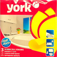 Купить салфетка универсальная вискозная дхш 350х350 мм 3 шт/уп york в Москве