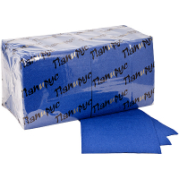 Купить салфетка бумажная синяя 33х33 см 1-сл 400 шт/уп папирус 1/8 в Москве