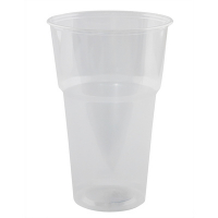 Купить стакан пластиковый 500 мл d90 мм 50 шт прозрачный pp "юпласт", 50 шт./упак в Москве