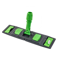 Купить держатель флаундер для плоского мопа 400х130 мм с карманами или ремнями серый пластик "a-vm" в Москве