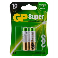 Купить батарейка aa 2 шт/уп gp super в блистере в Москве