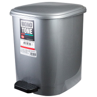 Купить контейнер мусорный прямоугольный 10л дхшхв 250х320х290 мм с педалью пластик темно-серый bora 1/6, 1 шт. в Москве