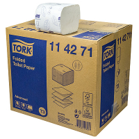 Купить бумага туалетная листовая 2-сл 190х110 мм 242 лист/уп 36 шт в наборе t3 advanced белая "tork (торк)" 1/1 в Москве