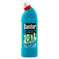 Средство моющее универсальное 750 мл UNIVERSAL с хлором гель МОРСКОЙ БРИЗ "SANFOR" Купить средство моющее универсальное 750 мл universal с хлором гель морской бриз "sanfor" в Москве