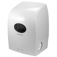 Купить диспенсер для рулонных полотенец дхшхв 430х326х240 мм aquarius пластик белый kimberly-clark в Москве