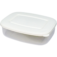 Купить контейнер прямоугольный 1.1л дхшхв 200х150х60 мм крышка белая пластик bora 1/48, 1 шт. в Москве