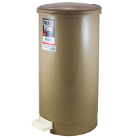 Купить контейнер мусорный круглый 21.4л н525хd270 мм с педалью пластик коричневый bora 1/6, 1 шт. в Москве