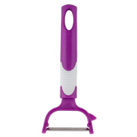 Овощечистка 150 мм ДОЛЯНА с пластиковой ручкой ФИОЛЕТОВАЯ "NN" Купить овощечистка 150 мм доляна с пластиковой ручкой фиолетовая "nn" в Москве