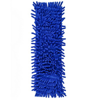 Купить насадка - моп (mop) для швабры 420х130х10 мм chenille плоская с карманами синяя микрофибра "spin&clean" в Москве