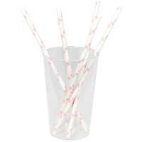 Купить соломка (трубочка) для коктейля h200d6 мм 25 шт без изгиба разноцветный бумага "papstar" в Москве