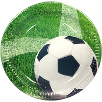 Купить тарелка бумажная d230 мм с дизайном футбол картон papstar 1/10/200 в Москве