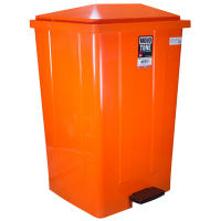 Купить бак мусорный прямоугольный 85л дхшхв 440х410х705 мм с педалью пластик оранжевый bora 1/3 в Москве