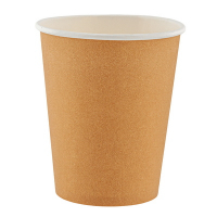 Купить стакан бумажный 250 мл d80 мм 1-сл 50 шт для горячих напитков крафт "virido", 50 шт./упак в Москве