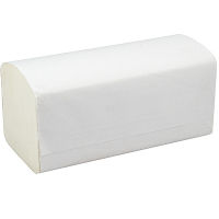 Купить полотенце бумажное листовое 1-сл 250 лист/уп 215х230 мм v-сложения белое "val" 1/20 в Москве