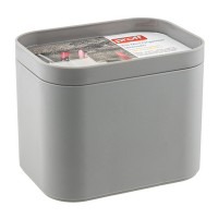 Купить органайзер 2-секционный 150х110х120 мм мини с разделителями серый пластиковый "proff" в Москве