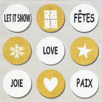 Купить салфетка бумажная 33х33 см 3 -сл 20 шт/уп наслаждение праздником papstar в Москве