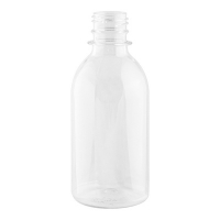Купить бутылка пластиковая 250 мл с узким горлом круглая прозрачная pet с пробкой "мп" 1/300, 300 шт./упак в Москве