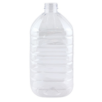 Купить канистра с широким горлом d48 мм 5 л б/крышки квадратная прозрачная pet пакет пэ "пэт тара", 30 шт./упак в Москве