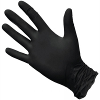 Купить перчатки одноразовые нитриловые xl 100 шт/уп черные "safe&care" 1/10 в Москве