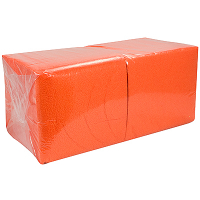 Купить салфетка бумажная оранжевая 24х24 см 1-слойные 400 шт/уп "с" в Москве