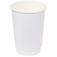 Купить стакан бумажный 350мл d90 мм 2-сл для горячих напитков белый v 1/25/400 в Москве