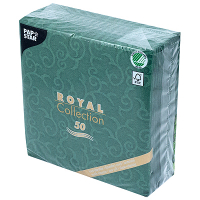 Купить салфетка бумажная зеленая 40х40 см 1-слойные 50 шт/уп royal casali papstar 1/5 в Москве