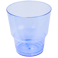 Купить стакан пластиковый 200мл d75 мм кристалл ps синий пп 1/50/1000 в Москве