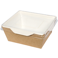 Контейнер бумажный 350мл ДхШхВ 121х106х55мм OPSALAD с прозрачной крышкой КРАФТ "OSQ", 50 шт./упак Купить контейнер бумажный 350мл дхшхв 121х106х55мм opsalad с прозрачной крышкой крафт "osq", 50 шт./упак в Москве