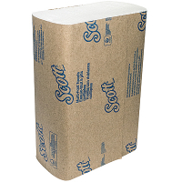 Купить полотенце бумажное листовое 1-сл 240х200 мм 250 лист/пачке scott multifold-сложения белое "kimberly-clark" в Москве