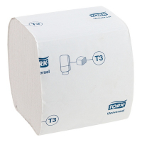 Купить бумага туалетная листовая 1-сл 110х95 мм 250 лист/уп т3 белая "tork" 1/40, 1 шт. в Москве