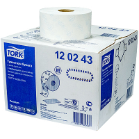 Купить бумага туалетная 2-сл 170 м в рулоне h95 d190 мм 12 шт в наборе t2 premium с голубым тиснением белая "tork" 1/1, 1 шт. в Москве
