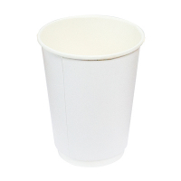 Купить стакан бумажный 300мл d90 мм 2-сл для горячих напитков белый pps 1/20/400, 20 шт./упак в Москве