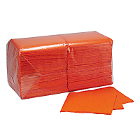 Купить салфетка бумажная оранжевая 24х24 см 1-слойные 400 шт/уп папирус 1/18 в Москве