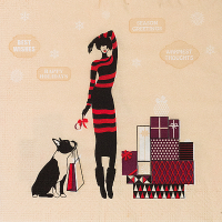 Купить салфетка бумажная 3-сл 33х33 см 20 шт/уп новогодние покупки "papstar" в Москве