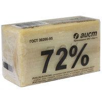 Купить мыло хозяйственное 200г 72% в упаковке светлое аист 1/48, 1 шт. в Москве