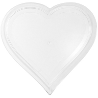 Купить поднос сервировочный дхш 185х210 мм сердце фигурный пластик прозрачный kpn 1/180 в Москве