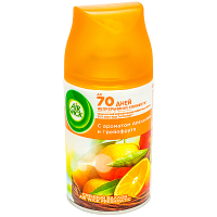 Купить освежитель воздуха автоматический 250мл air wick сменный баллон апельсин и грейпфрут benckiser 1/6, 1 шт. в Москве