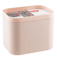 Купить органайзер 2-секционный 150х110х120 мм мини с разделителями розовый пластиковый "proff" в Москве